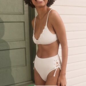 Aerie white bikini set!